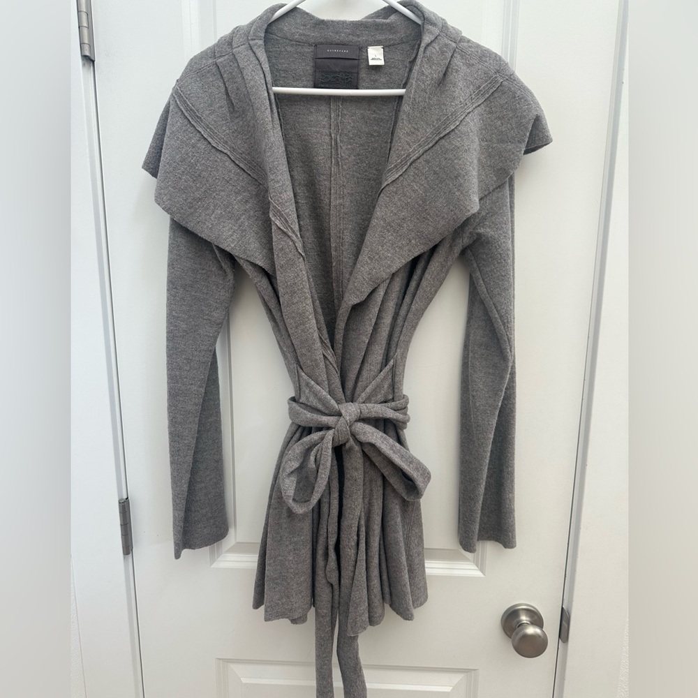 Anthropologie - Guinevere Large wool wrap sweater, gray